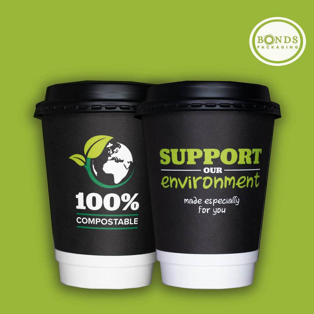 Bonds Packaging Compostable Paper Hot Coffee Cup
