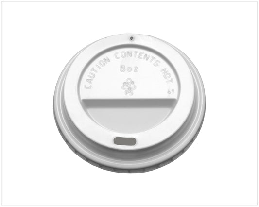 Domed Sip Lid White Plastic - fits DW 'Signature' & 'Kraft' Cup