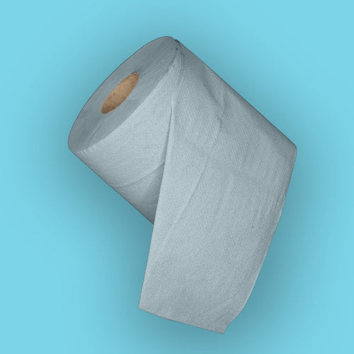 Blue 2 Ply Embossed Centrefeed Rolls 166mmx120m