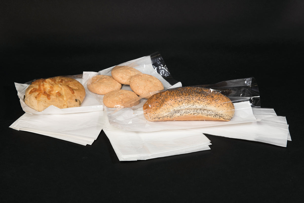 Film Front White Paper Bags
