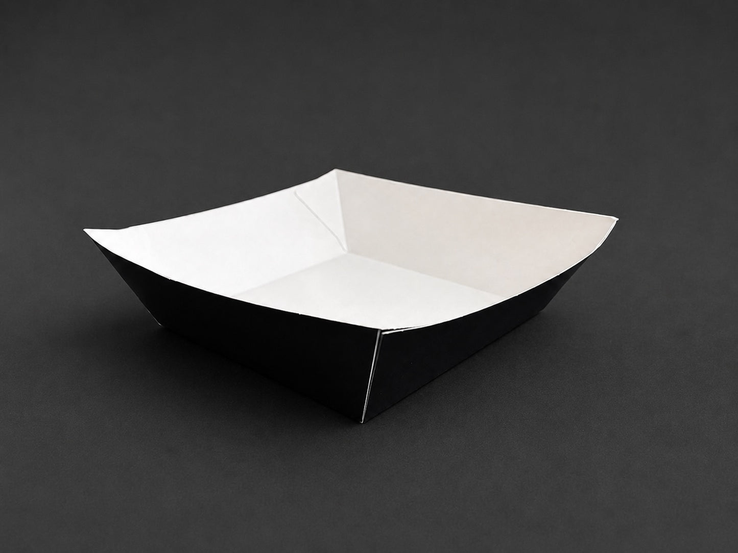 127mm Black Square Tray (5")