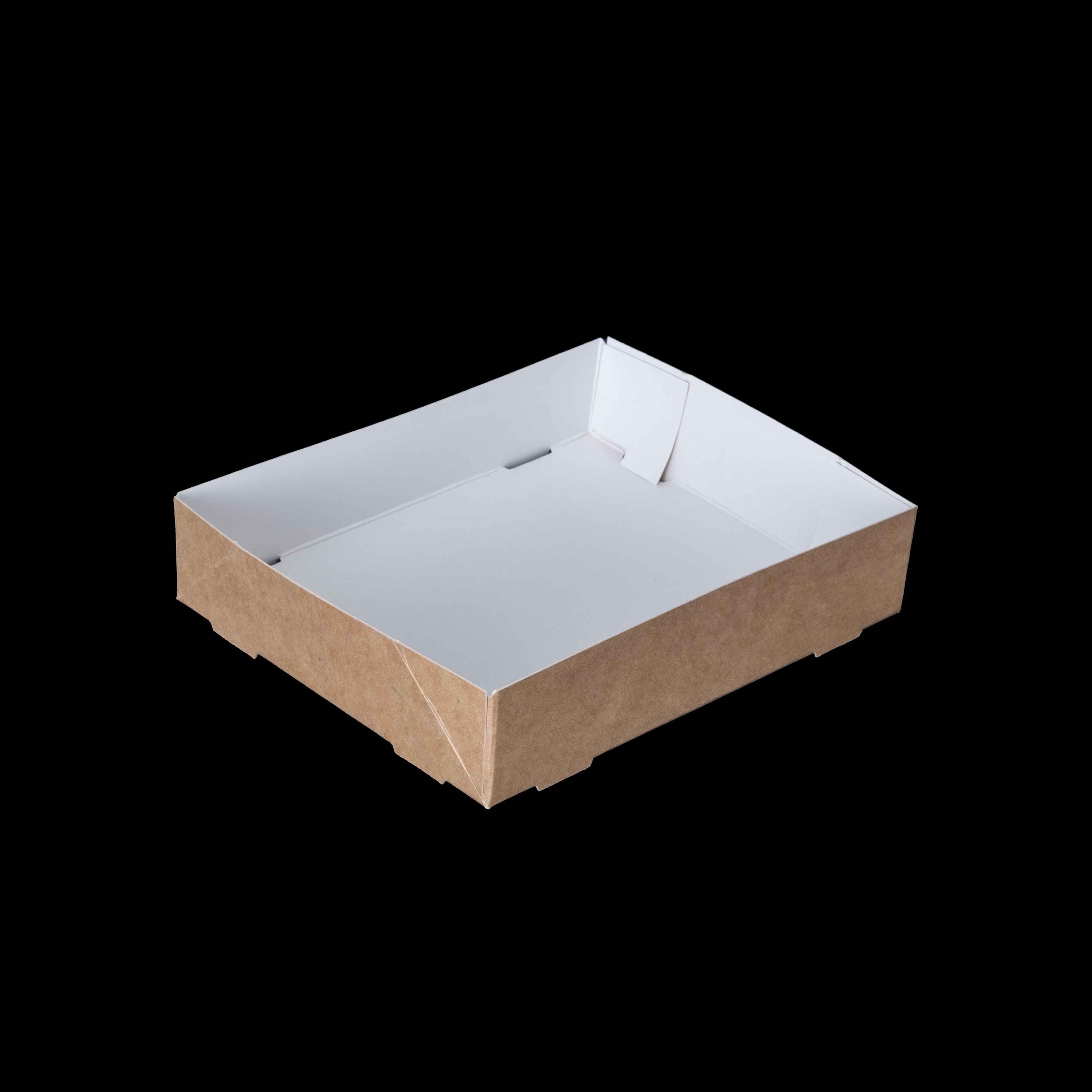 150x120x32mm Kraft Quick Service Tray - GR