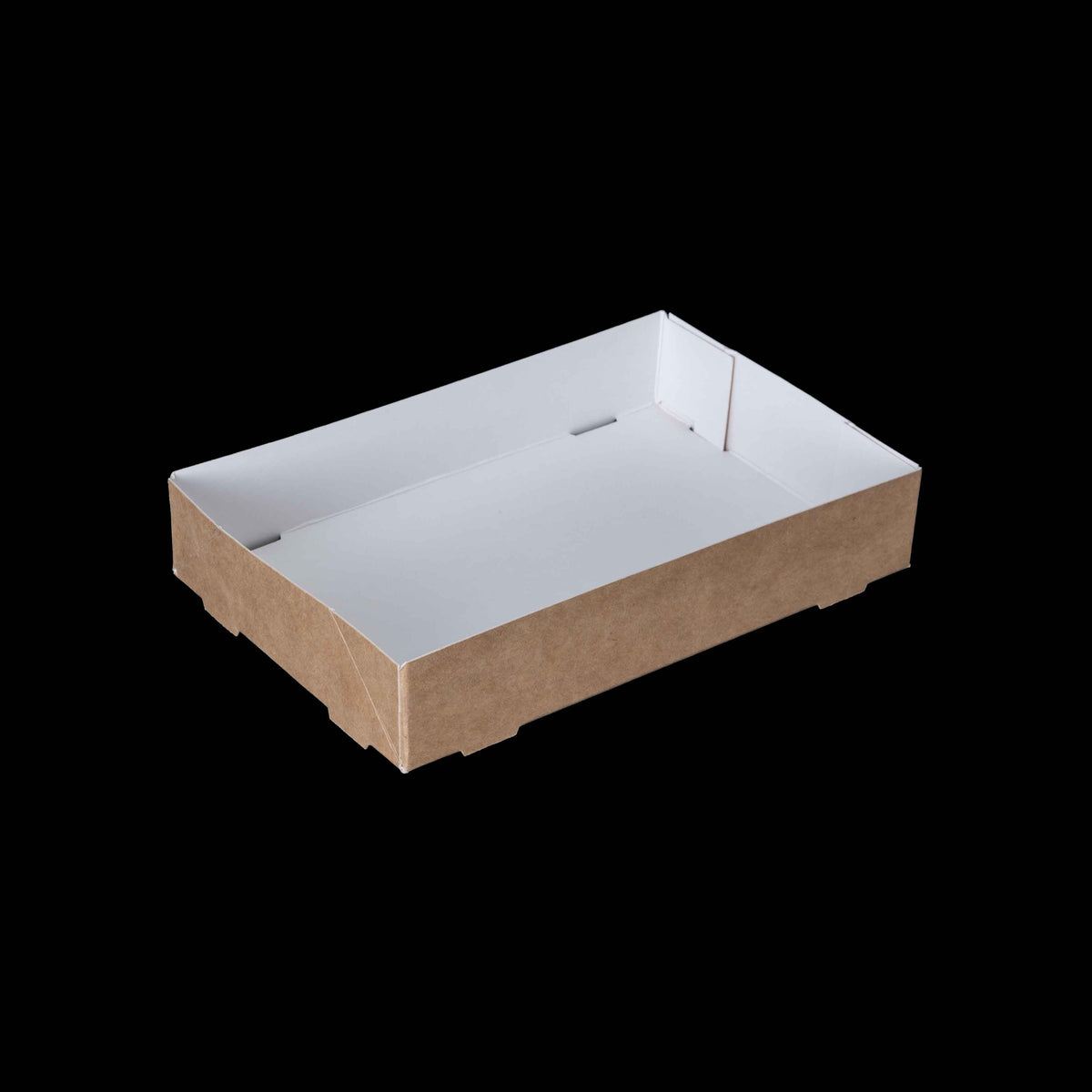 160x105x30mm Kraft Quick Service Tray - GR