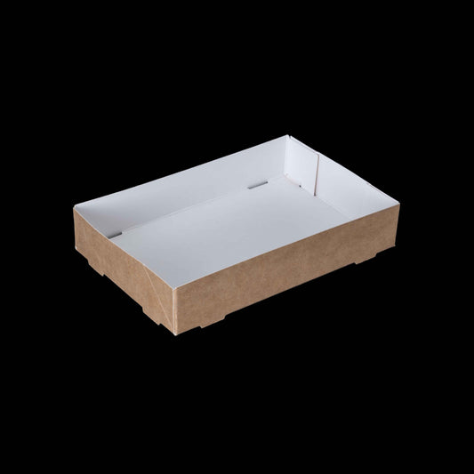 160x105x30mm Kraft Quick Service Tray - GR