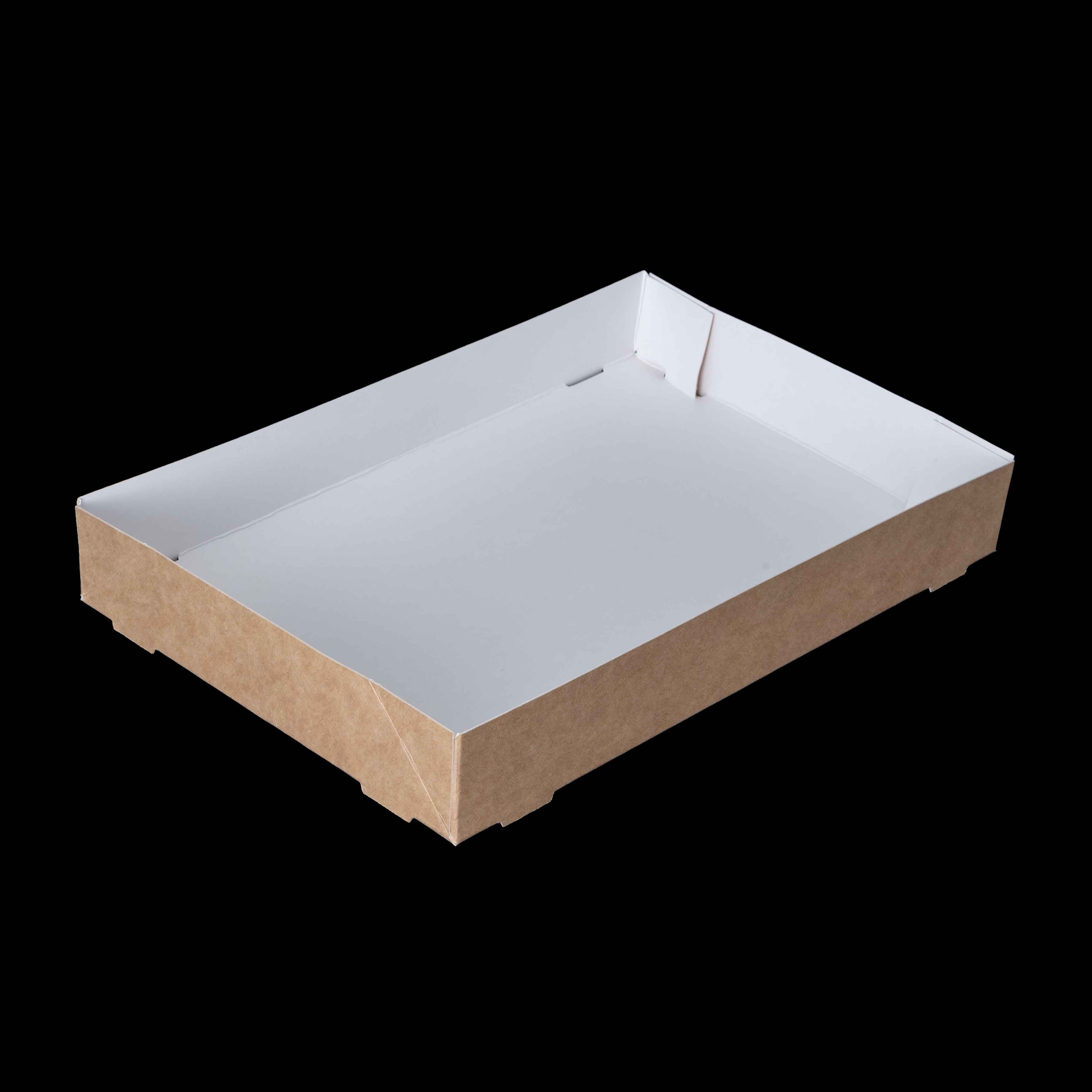 230x152x32mm  Kraft Quick Service Tray - GR