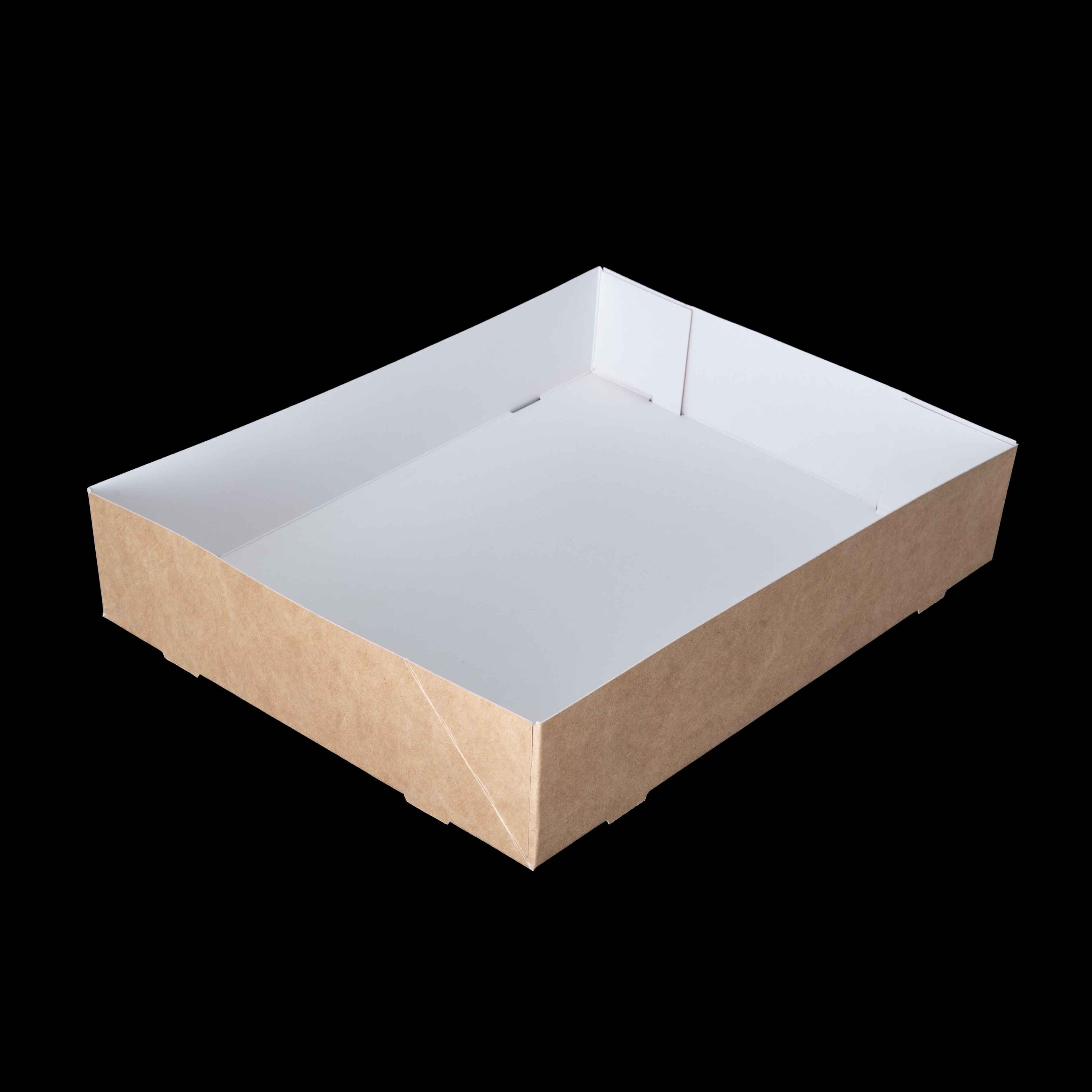 260x200x50mm  Kraft Quick Service Tray - GR