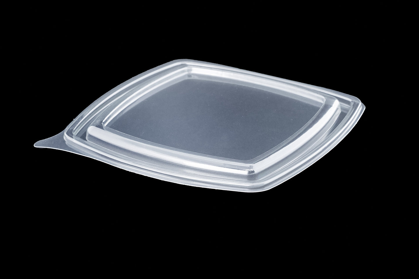 750cc Clear Square Lid for Black Container