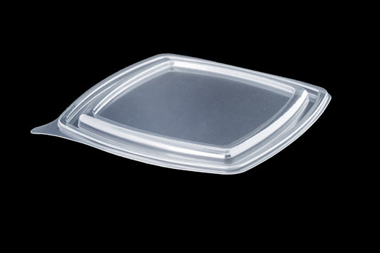 750cc Clear Square Lid for Black Container