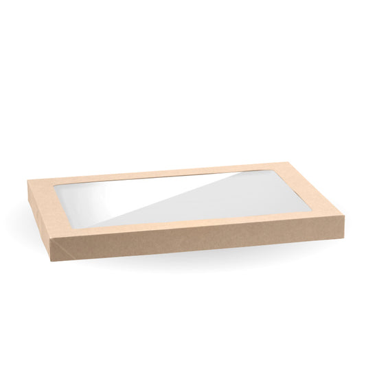 Bioboard Kraft Catering Tray PLA Window Lid - Medium