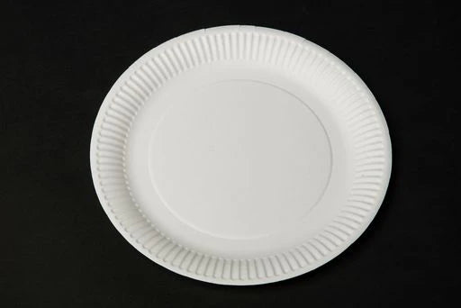 White Paper Plate