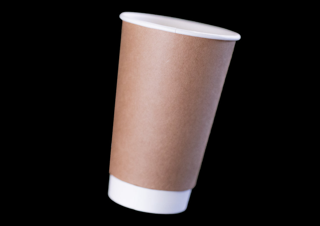 Kraft Paper Double Wall Hot Paper Coffee Cup – Bonds Packaging