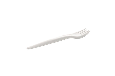 White Compostable Paper Forks