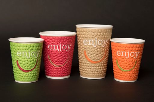 16oz Enjoy Paper Double Wall Hot Paper Coffee Cup