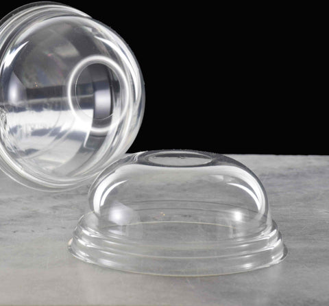 12oz Domed Plastic Cold Cup Lid With Hole