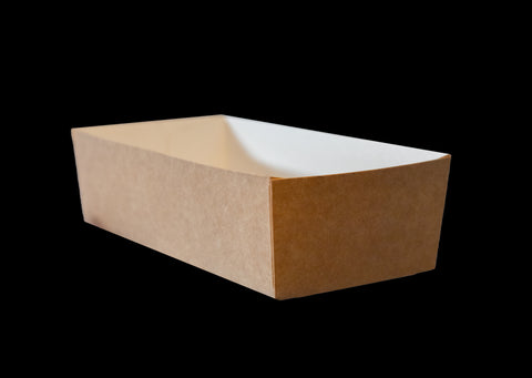 Plain Kraft Paper Nested Tray 172x83x50mm (7"x3"x2")