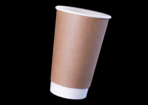16oz Kraft Paper Double Wall Paper Hot Cup