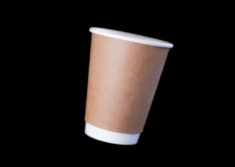 12oz Kraft Paper Double Wall Hot Paper Coffee Cup